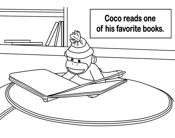 Coco Reads one of his Favorite Books