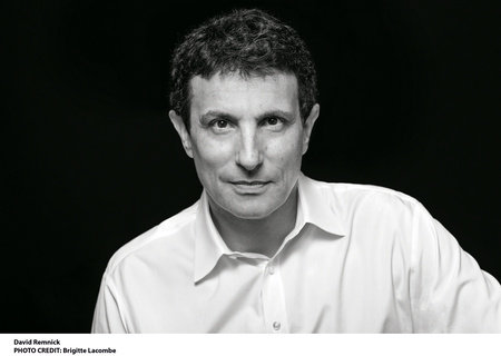 Black and white photo of David Remnick, author of Holding the Note